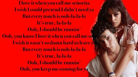 camila cabello senorita lyrics